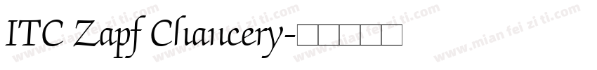 ITC Zapf Chancery字体转换